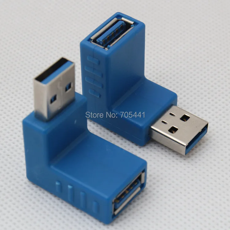 20 шт./лот 90 градусов прямоугольный Переходник USB 3 0 тип А штекер гнездо|angle usb|right angle