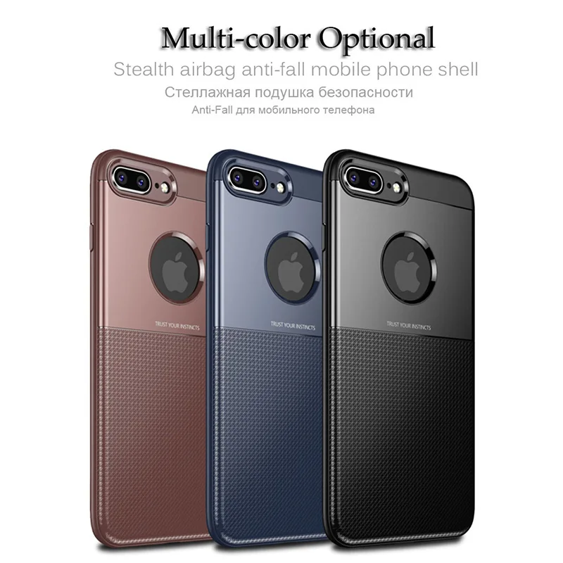 Back Cover For iPhone 7 Case 6 6s Cases Luxury TPU Silicon Scratch Proof Anitiknock Protective 8 Plus X Capa |