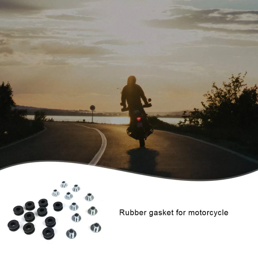 10X мотоциклетные люверсы болт резиновый комплект для Honda для Yamaha Suzuki Kawasak