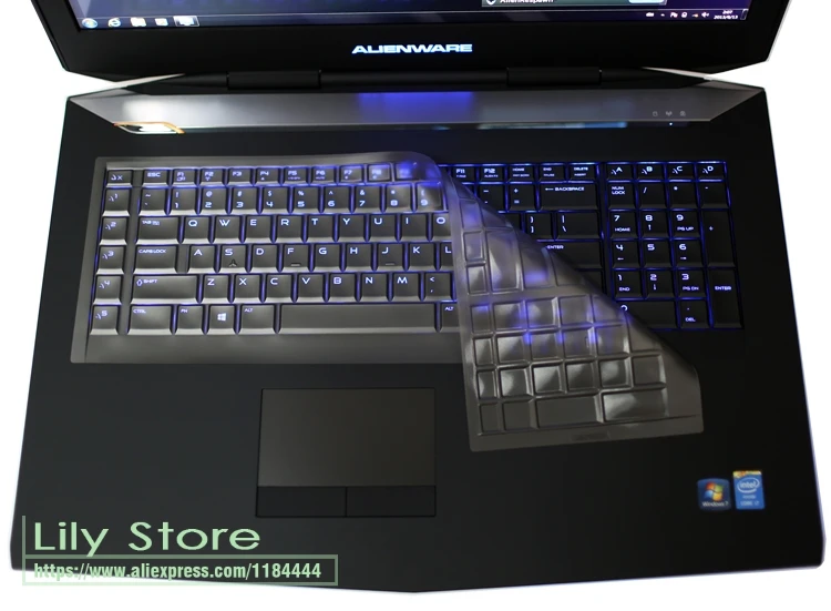 Ультратонкая клавиатура кожного покрова протектор для Dell Alienware 17 R4 R5 17R4/R5 игровой ноутбук кожи