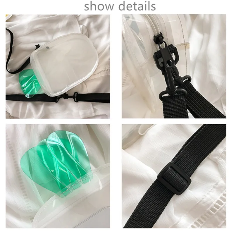 Модная женская прозрачная сумка мессенджер лето 2019 милая сумочка из ПВХ сумки