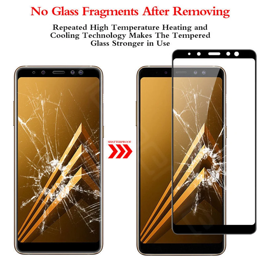 3D полное покрытие Закаленное стекло Защитная пленка для экрана Samsung Galaxy