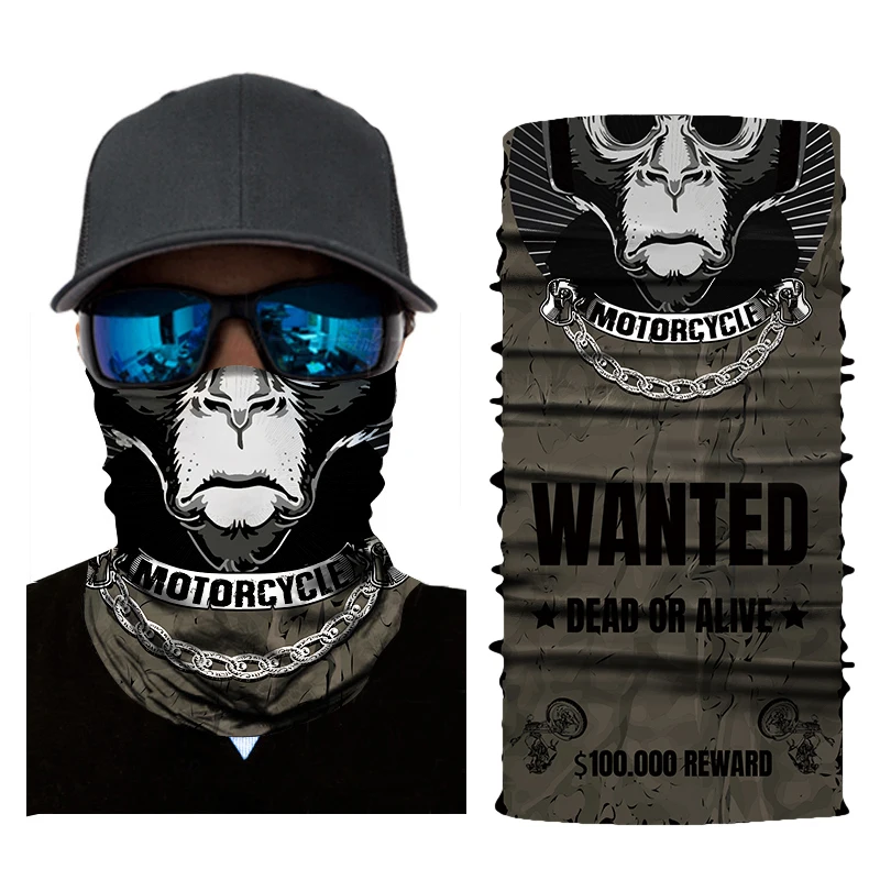 

Motorcycle Mask balaclava Biker Face Shield Unisex Skull Face Mask Seamless Cycling Ski Ghost Bandanas Mascara Moto Mask