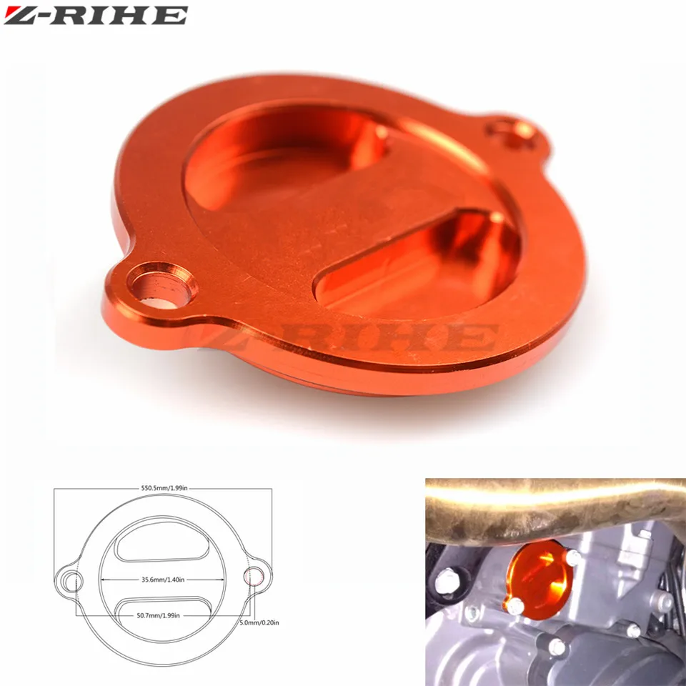 Высококачественная Крышка масляного фильтра двигателя CNC мотоцикла с логотипом