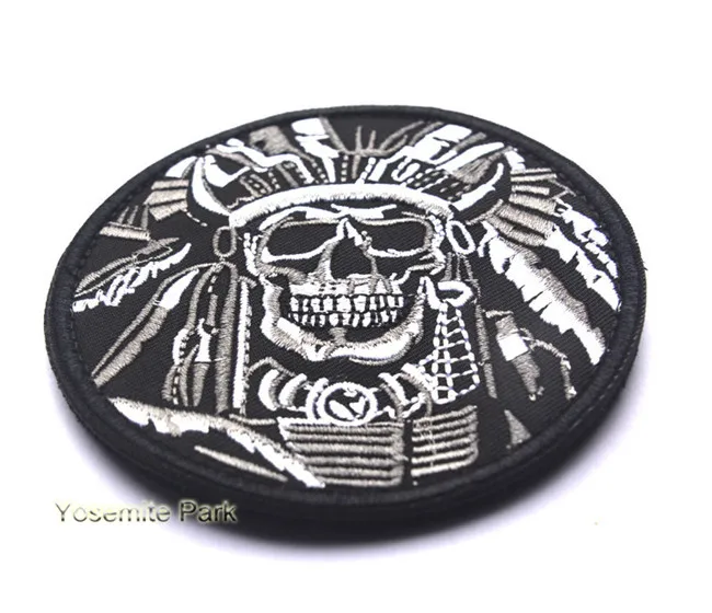 Патчи с крючком и петлей в виде черепа смерти индийском стиле | Дом сад