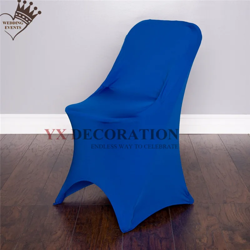 royal blue Складной лайкра спандекс стул крышка для свадебного банкета события стрейч чехлы для стульев Deocration - Цвет: royal blue