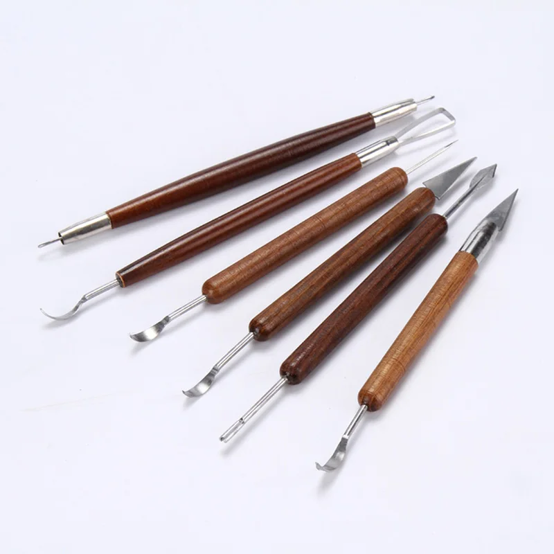 Набор для резьбы по дереву 6 шт./компл. набор и воску керамические инструменты
