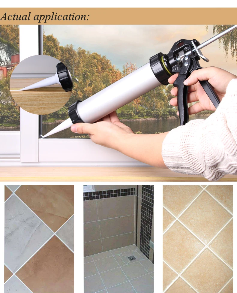 300ml Durable Sausage Silicone Gun Aluminum Casing Caulking Gun Glass Glue Gun Adhesive Sealant Guns Caulking Tool C2051203 300ml durable sausage silicone gun aluminum casing caulking gun glass glue gun adhesive sealant guns caulking tool c2051203