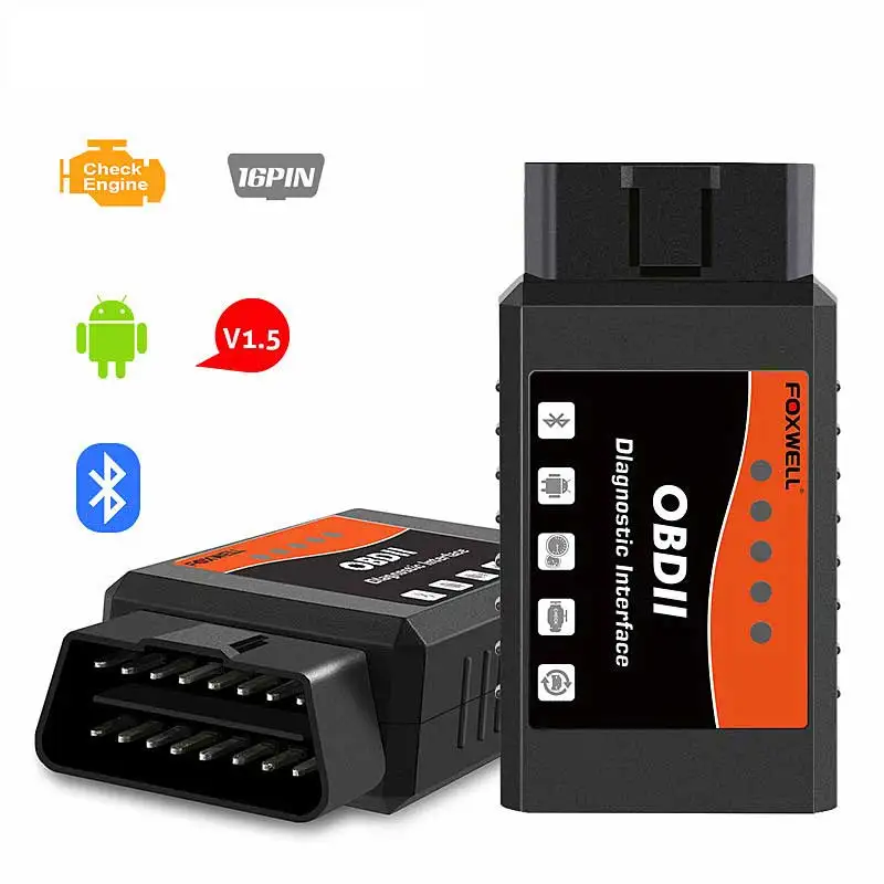 

FW601 Univers OBD2 ELM327 Bluetooth V1.5 PIC18F25K80 ODB 2 Car Code Reader Scanner OBDII ODB2 ODB II Scan Tool ELM 327 V 1.5 New