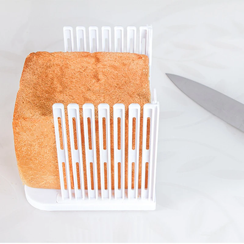 Plastic Foldable And Adjustable Bread Slicer Toast Loaf Sandwich Cutter Mold Baking Tools Kitchen Gadgets Silicone | Дом и сад