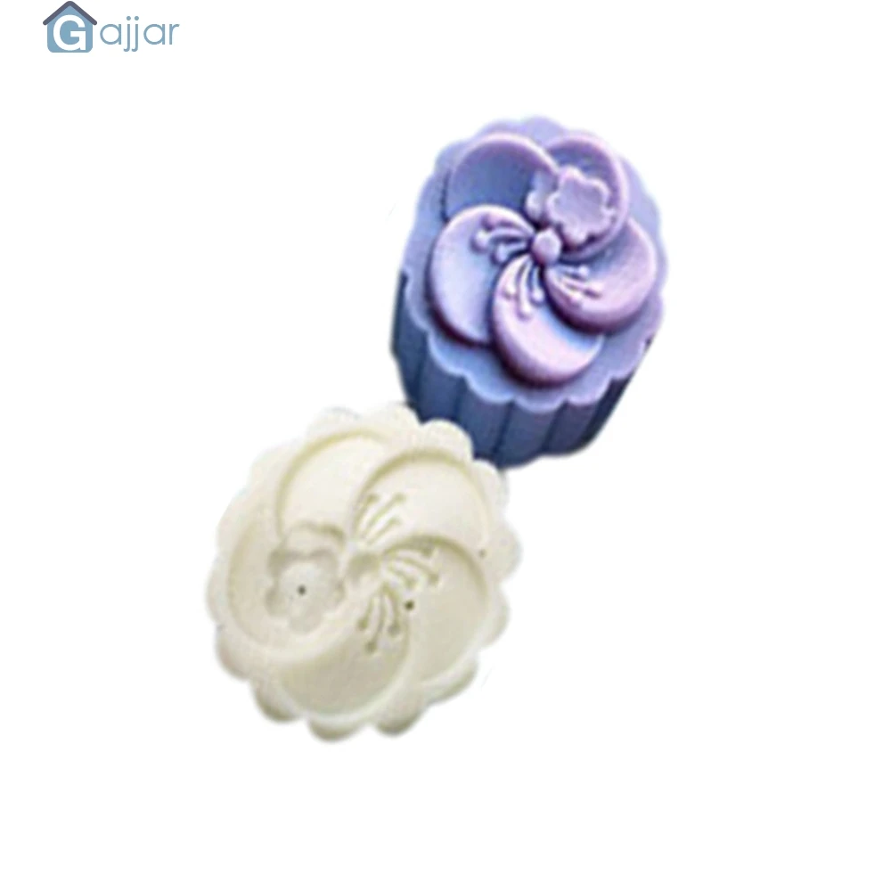 2019 DIY 4 стиля марки 50 г Круглый цветок луна торт плесень белый набор Mooncake Декор Feb26 |