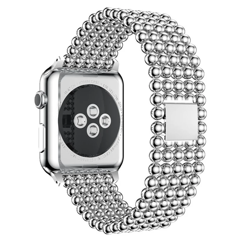 Ремешок из нержавеющей стали для часов Apple Watch 5 4 3 2 ремешок 38 мм 42 мм Серия 1 2 3 4 женский ремешок практичный очаровательный iWatch 4 3 ремешок