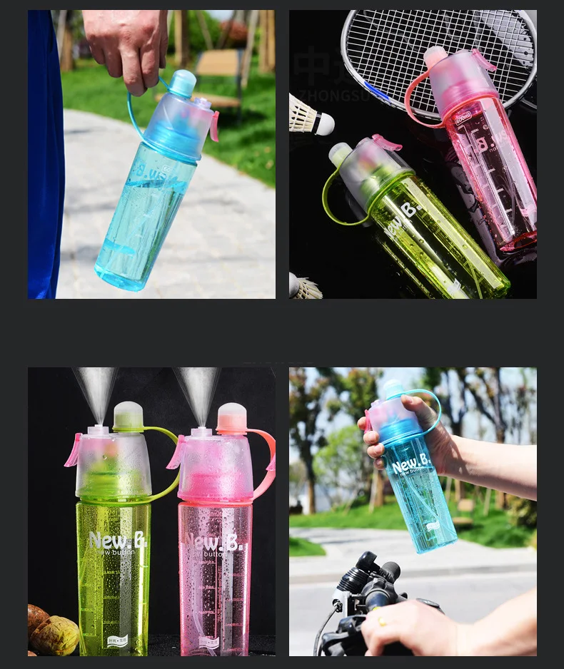 600 мл бутылка для воды agua Спортивная бутылка спрей бутылки для воды gourde en plastique Спорт Тренажерный зал напиток botellas garrafas de agua кувшин