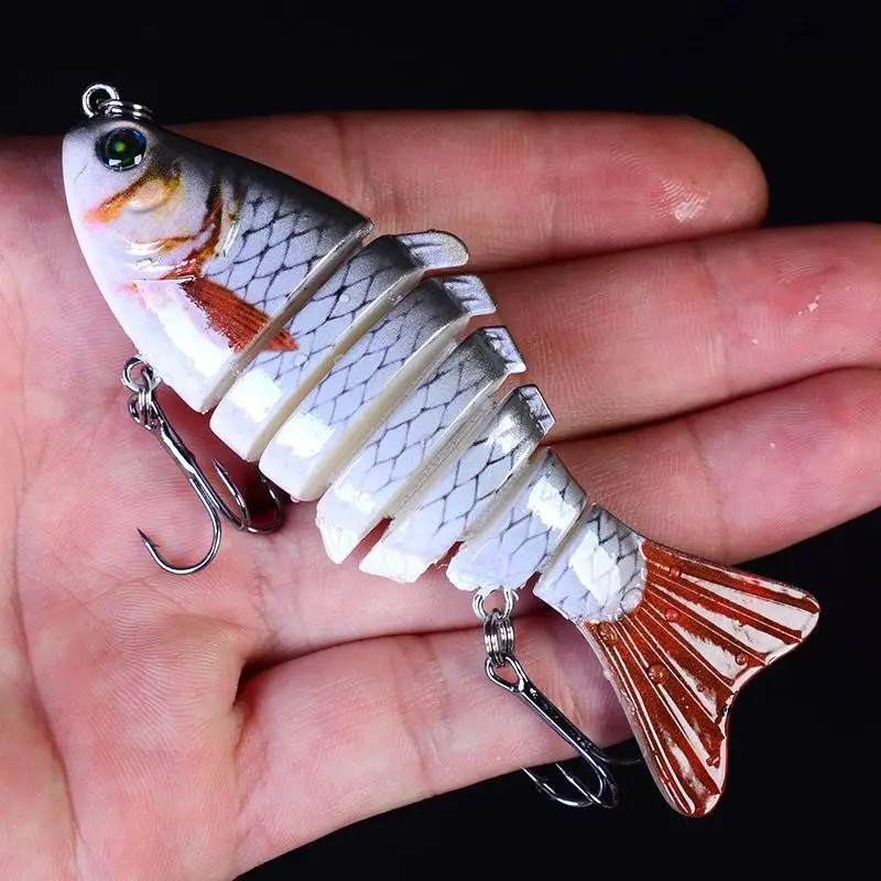 1 шт. плавающая рыболовная приманка для рыбной ловли 6 7 секций 9 10 см 20 г # крючок