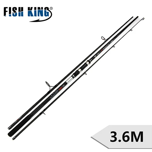 FISH KING 24T карповая удочка для ловли карпа c. W 3.5LBS 3 SECS длина сжатия 128 см 138 см для ловли карпа - Цвет: Белый