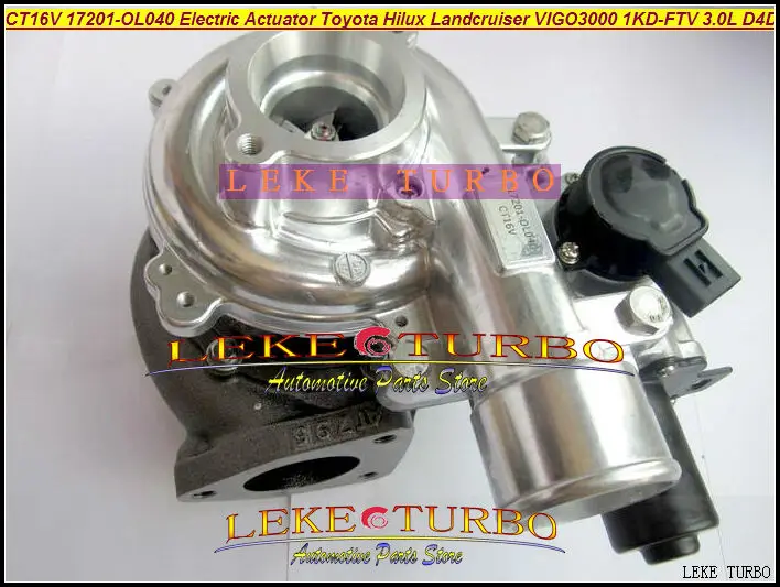 CT16V 17201 OL040 30110 0L040 + электронный привод Turbo для TOYOTA Landcruiser Hilux SW4 D4D VIGO3000 1KD FTV 3.0L|turbo turbo