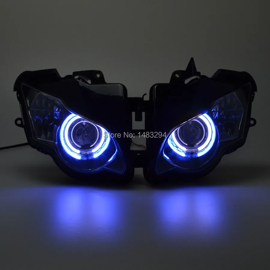 Модифицированный проектор HID Blue Halo White Angel Eye для Honda CBR1000 RR 2008 2011|cbr1000rr|rr eyesrr |