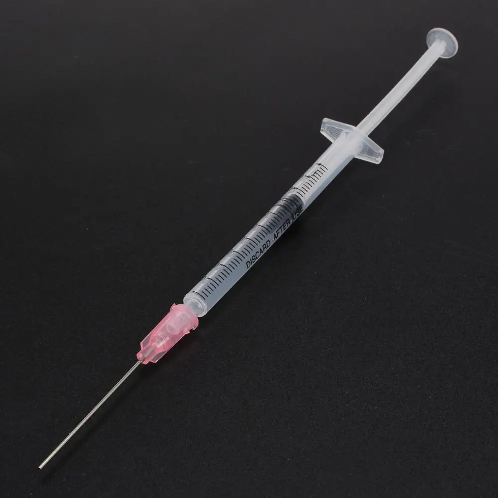 5 set Blunt Tip Syringe 1ml Glue Stainless Steel Dispense Needles & Needle 18 Gauge 1.5" w/Caps | Инструменты