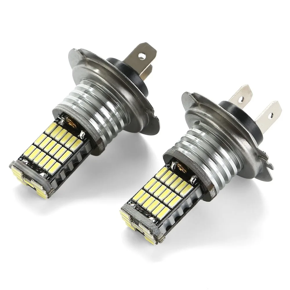 Комплект из 2 предметов высокого Мощность H7 светодиодные лампы 4014 чип 45 SMD