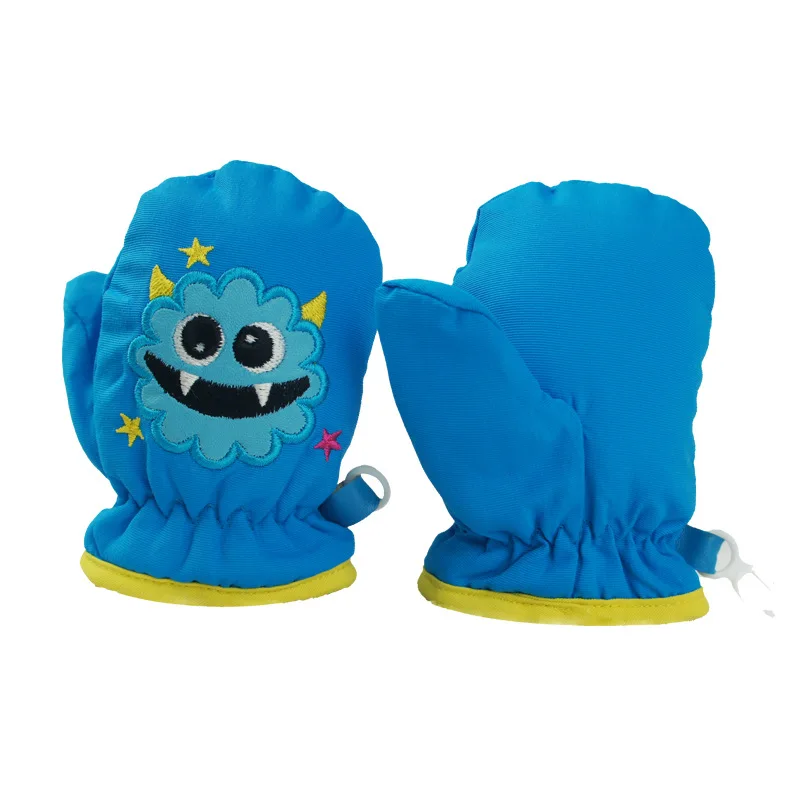 Симпатичные Еж 0-2 Год Inflant Ребенок Водонепроницаемый Лыжах Рукавицы красная