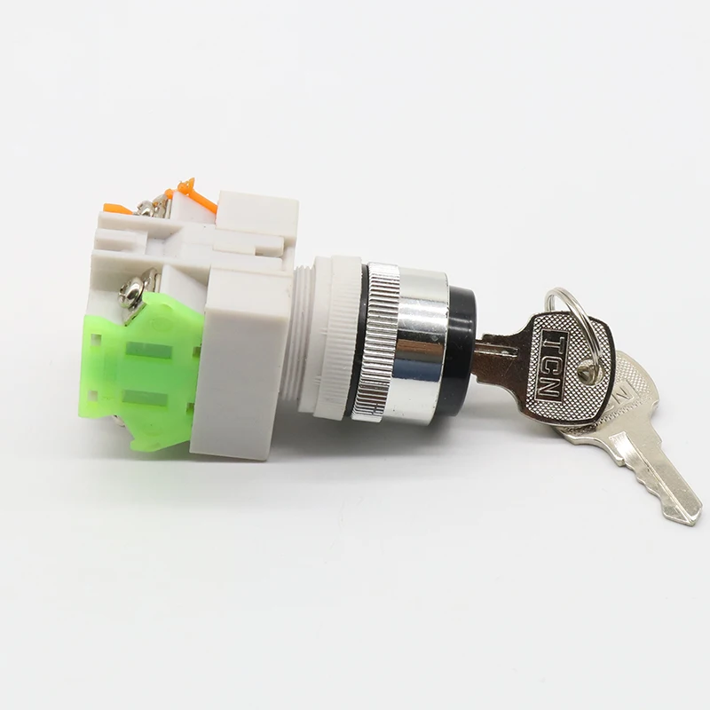 LAY37 AC 380V 10A DPST 2 позиционный поворотный переключатель блокировки ключа 1 N/O N/C |