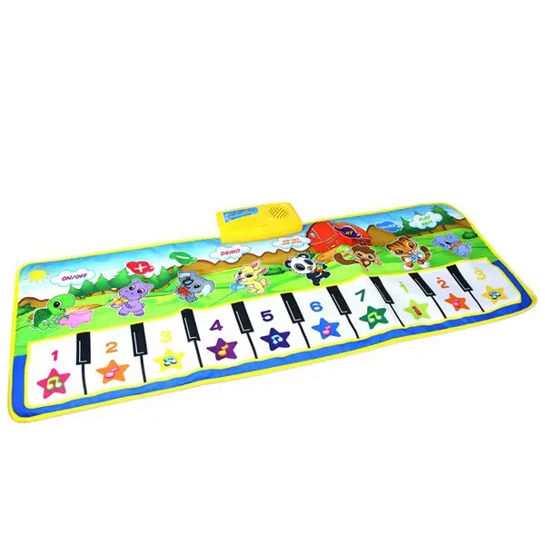 Piano Keyboard Dancing Mat Electronic Funny Animal Press Carpet Musical Blanket Baby Toys For Kids Toddler