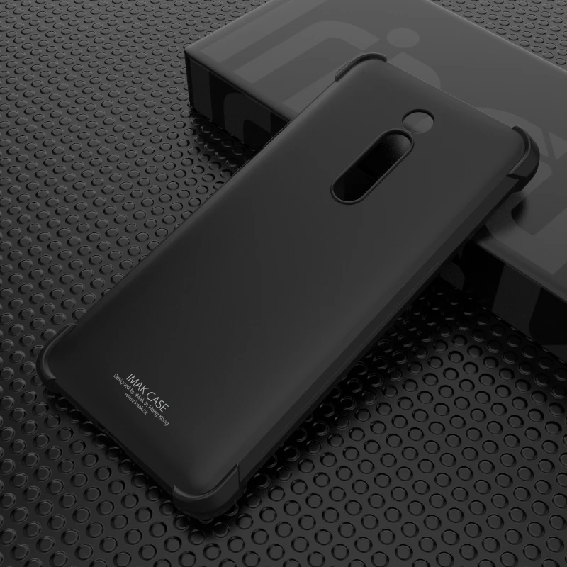 Для спортивной камеры Xiao mi Red mi K20/K20 Pro Чехол IMAK облегающий чехол с защитой от падения защита, подушка безопасности чехол из мягкого ТПУ для Xiaomi mi 9 T/9 Pro - Цвет: matel black