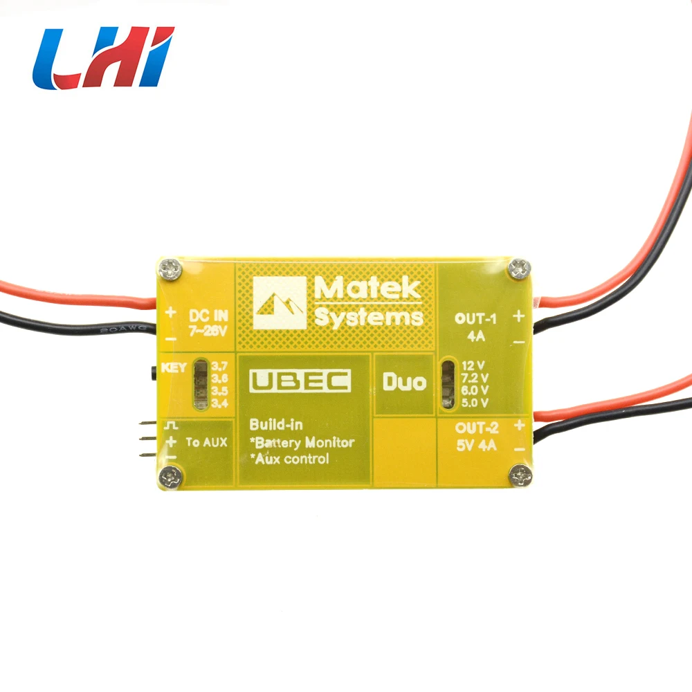U4A2P UBEC модуль питания двойной способ 4A 5 ~ 12 В в Встроенный монитор батареи Aux