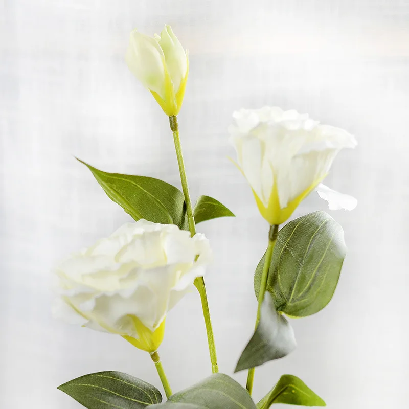 3 шт./лот Eustoma Искусственный шелк цветок Домашнее окно балкон аксессуар