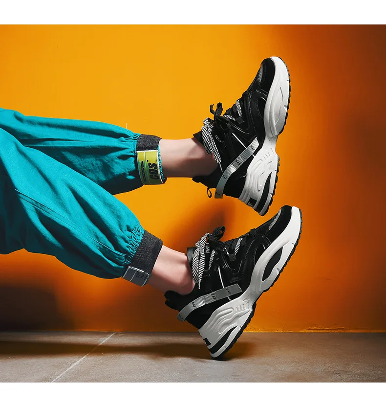 Женская обувь; кроссовки на платформе в стиле пэчворк; zapatillas mujer; сезон весна; Новинка; chaussures femme; модная Брендовая женская обувь разных цветов