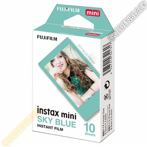 Blue Sky Fujifilm 10 листов фильм монохромный Радуга макарун Микки Алиса для Fuji Instax Mini 7 8 9 50s 7s 90 25 поделиться SP-1 мгновенный - Цвет: Blue Sky