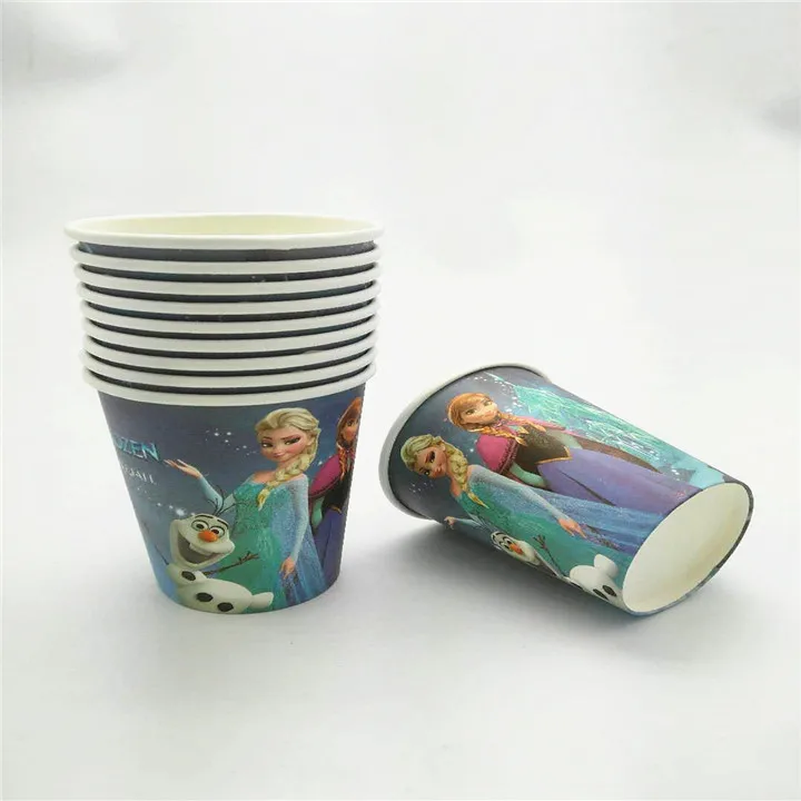 21pcs/lot for 10people event birthday party supplies decorations Snow Queen Frozen Anna disposable set cups plate talecover | Дом и сад
