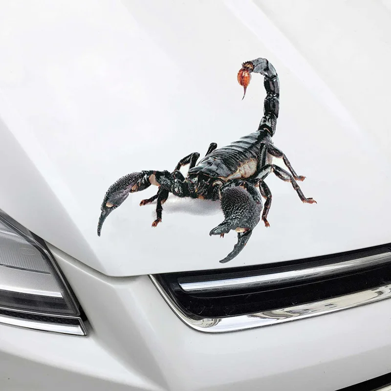 Лидер продаж 3D ПВХ стикер для автомобиля ящерица Скорпион паук наклейка на кузов