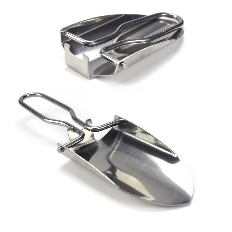 

Mini Garden Shovel Stainless Steel Folding Camping Portable for Outdoor Collapsible Folding Shovel Portable Garden Tools