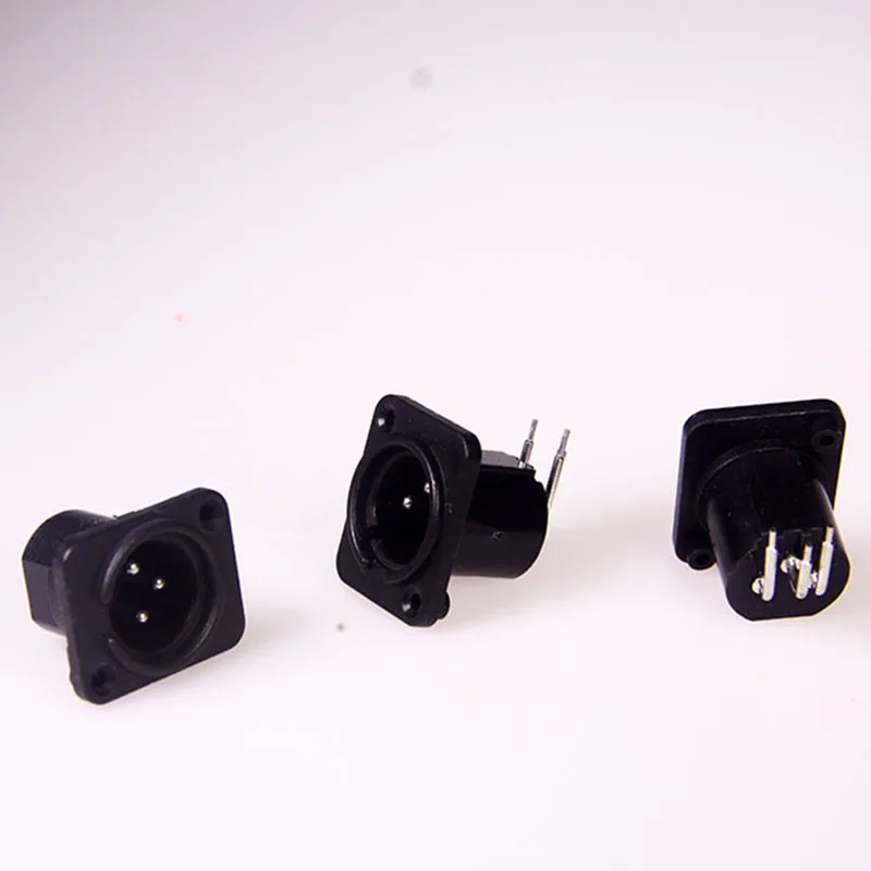 4 шт. 3pin XLR правый угол штекер панельный разъем | Обустройство дома