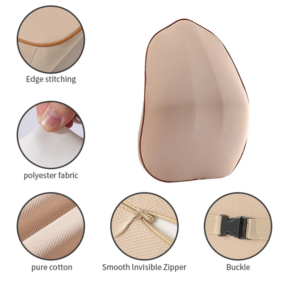 Auto Automatic Seat Support Comfortable Back Cushion Memory Foam Driver Spine Pain Pillow Car Styling Accessories |