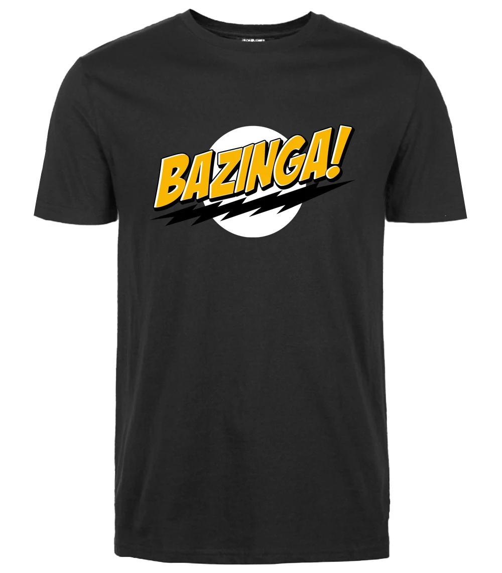 Забавная футболка Теория большого взрыва Bazinga 2019 Летняя Повседневная модная