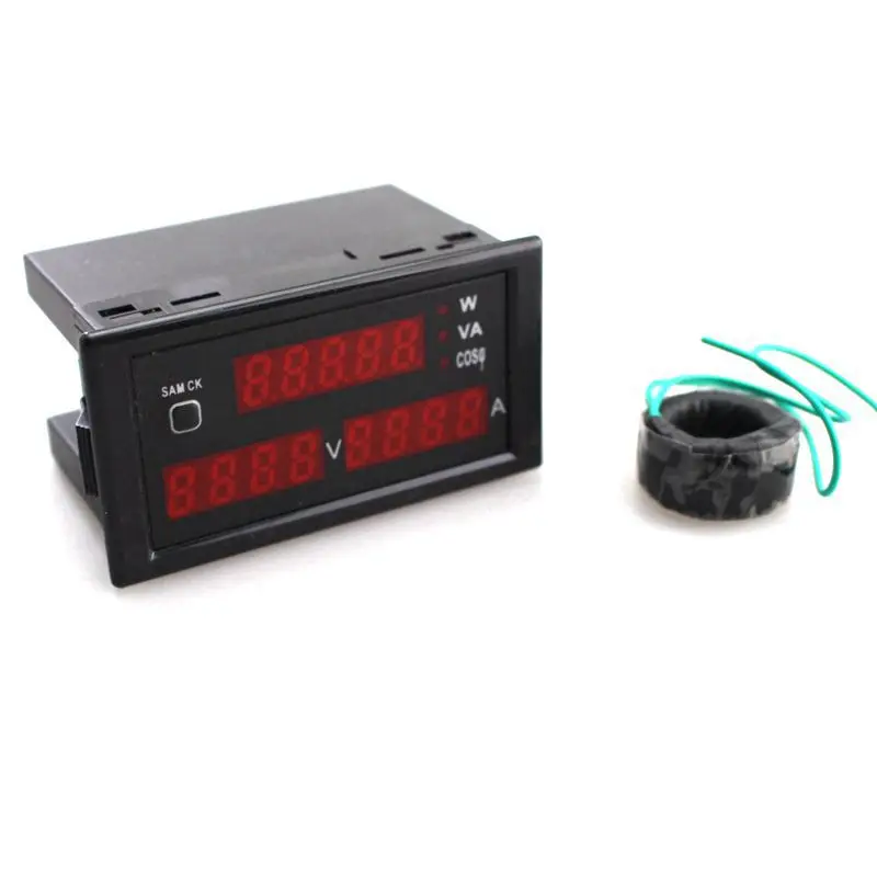 AC 80 300V 0 100A Многофункциональный Вольтметр переменного тока амперметр ампер вольт