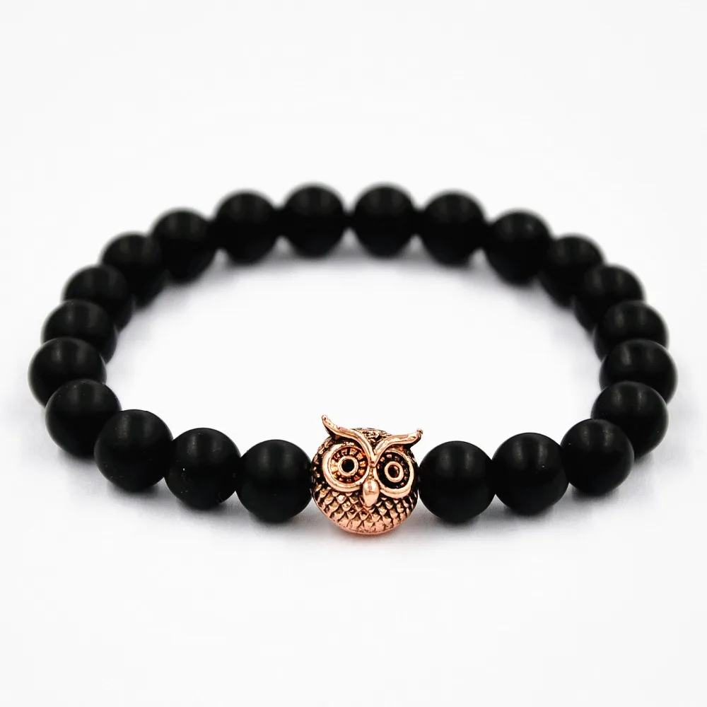 Новые украшения браслет с подвеской в виде головы Совы античном стиле для йоги