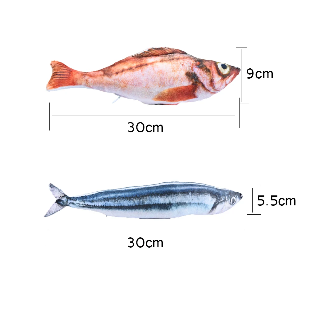 1 шт. рыба кошка игрушка для кусания 2 Цвета моделирование Sauryfish Форма питомец