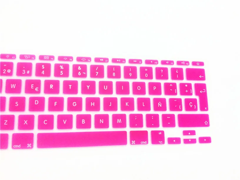 Для apple MacBook Air 11 6 дюймов &quotEU layout Испанский Великобритания/ЕС Силиконовый мягкий