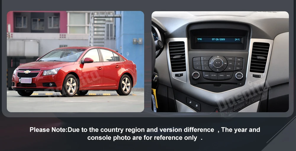 Dasaita " Android 9,0 Автомобильный gps плеер Navi для Chevrolet Cruze 2008-2011 с 2G+ 16G четырехъядерный авто стерео радио мультимедиа
