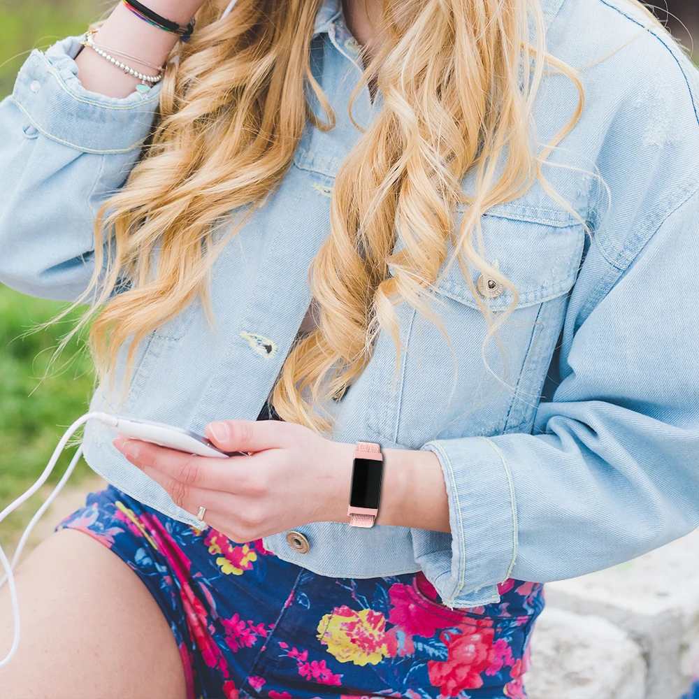 Браслет Oulucci аксессуары ремешок на запястье для fitbit тканые ремешки зарядка 3