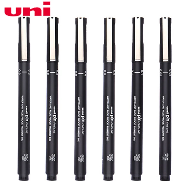 Ручка игла для рисования Mitsubishi Uni PIN200 Black Liner 005/01/02/03/05/08|pen pen|penpen spray |