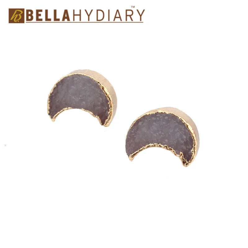 Bijoux европейские женские серьги-гвоздики лунные серповидные серьги для женщин ювелирные изделия серьги-гвоздики с эпоксидной смолой подарок Boho Earing Mujer Moda