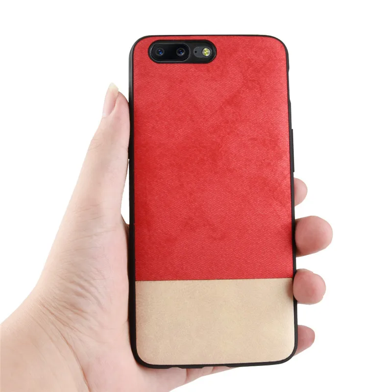 OnePlus 5T Case Cover For 5 A5000 case Two colors PC+TPU Luxury leather back shell cover One Plus OnePlus5 |