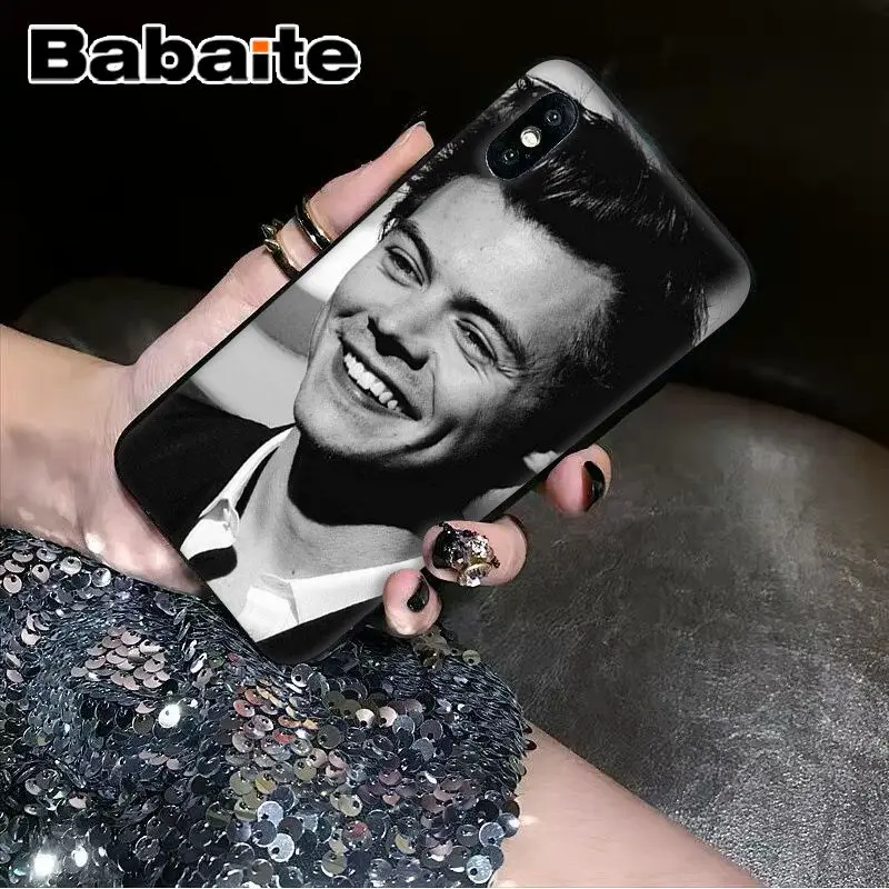 Babaite One Direction tattoos Harry Styles Novelty Fundas Phone Case for iPhone 8 7 6 6S Plus 5 5S SE XR X XS MAX Coque Shell | Мобильные