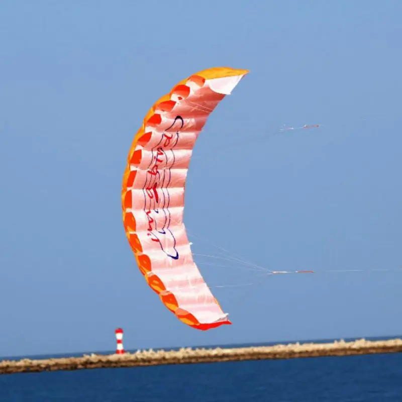Нейлоновый парашют двойной линии трюк воздушный змей Parapente Parafoil путешествия парапланеризм Kitesurf спортивная игрушка аксессуары