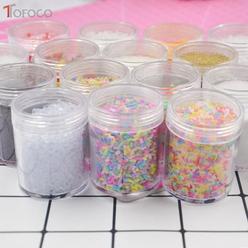 TOFOCO 30 г слизи глина брызгает для наполнителя DIY принадлежности конфеты