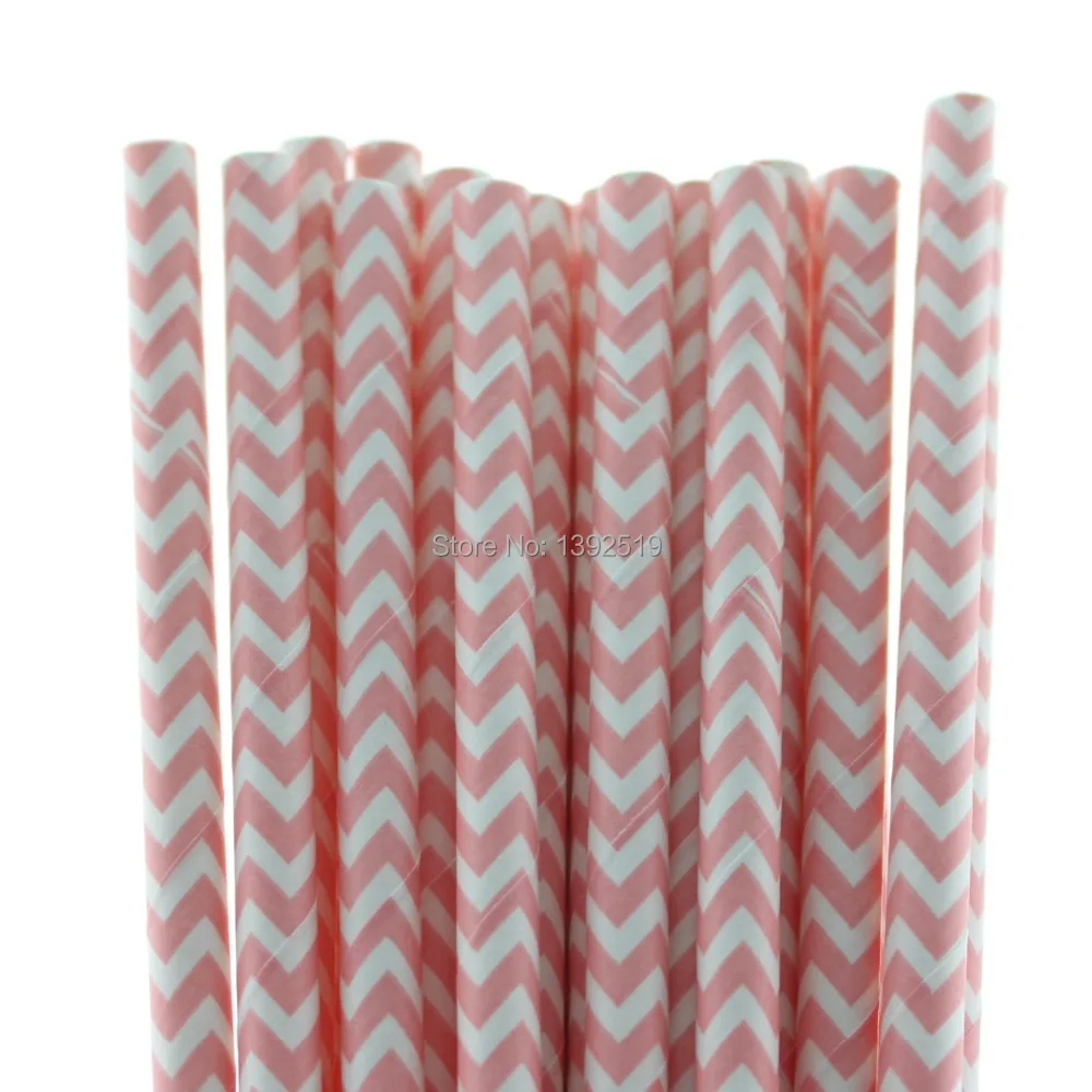 Небольшой заказ 200 шт милые детские розовые бумажные соломинки для питья|straws